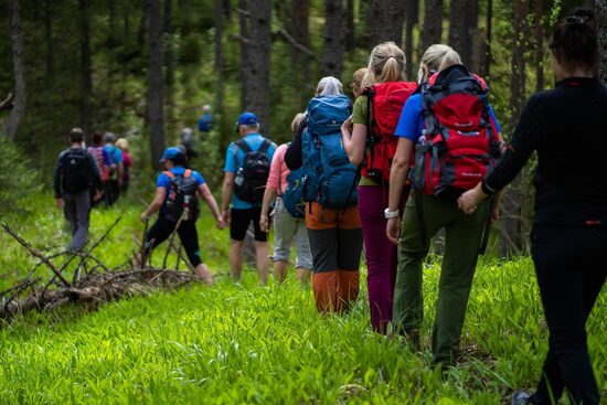 Estonian 3 day Wilderness Hiking Retreat, Bog & Forest Hiking Camp